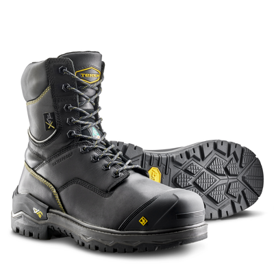 Men's Terra Gantry 8" Waterproof Nano Composite Toe Safety Work Boot with Internal Met Guard
