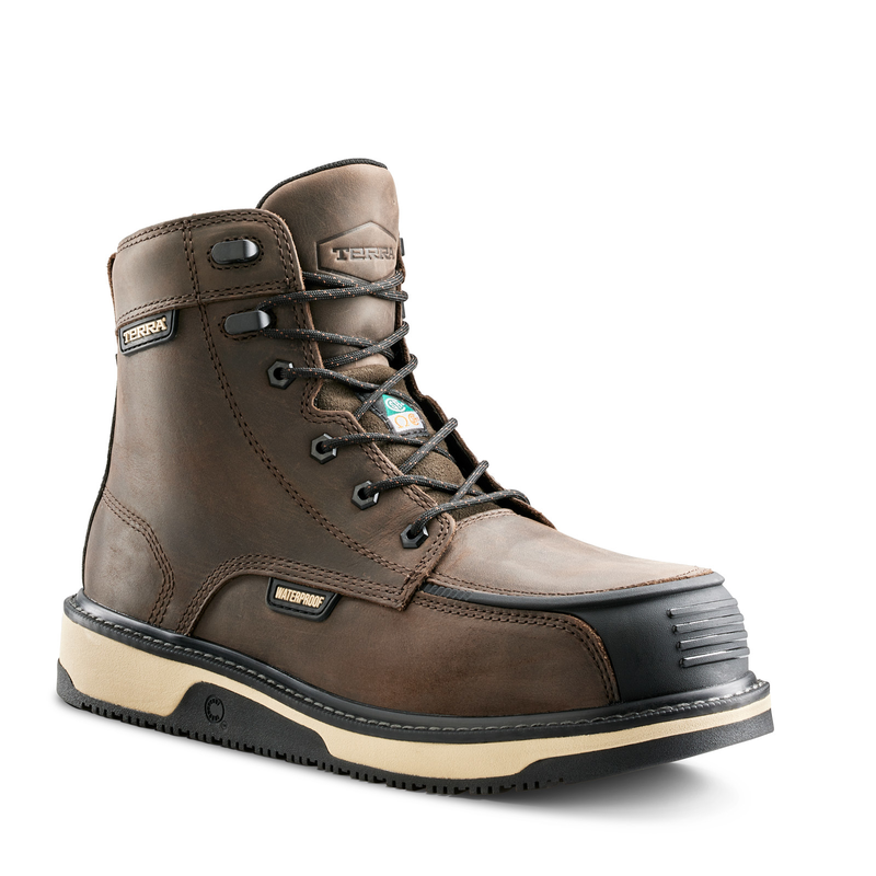 Men's Terra Ironstone 6" Waterproof Composite Toe Safety Work Boot image number 7