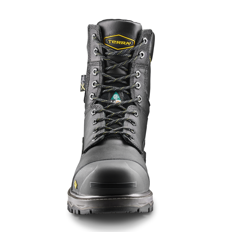 Men's Terra Gantry 8" Waterproof Nano Composite Toe Safety Work Boot with Internal Met Guard image number 3