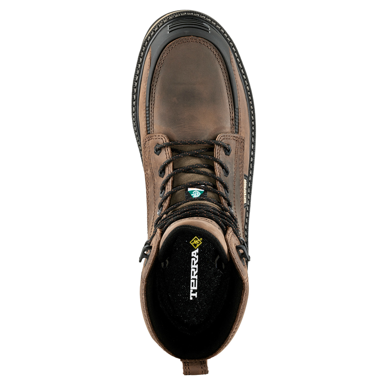 Men's Terra Ironstone 8" Waterproof Composite Toe Safety Work Boot image number 5