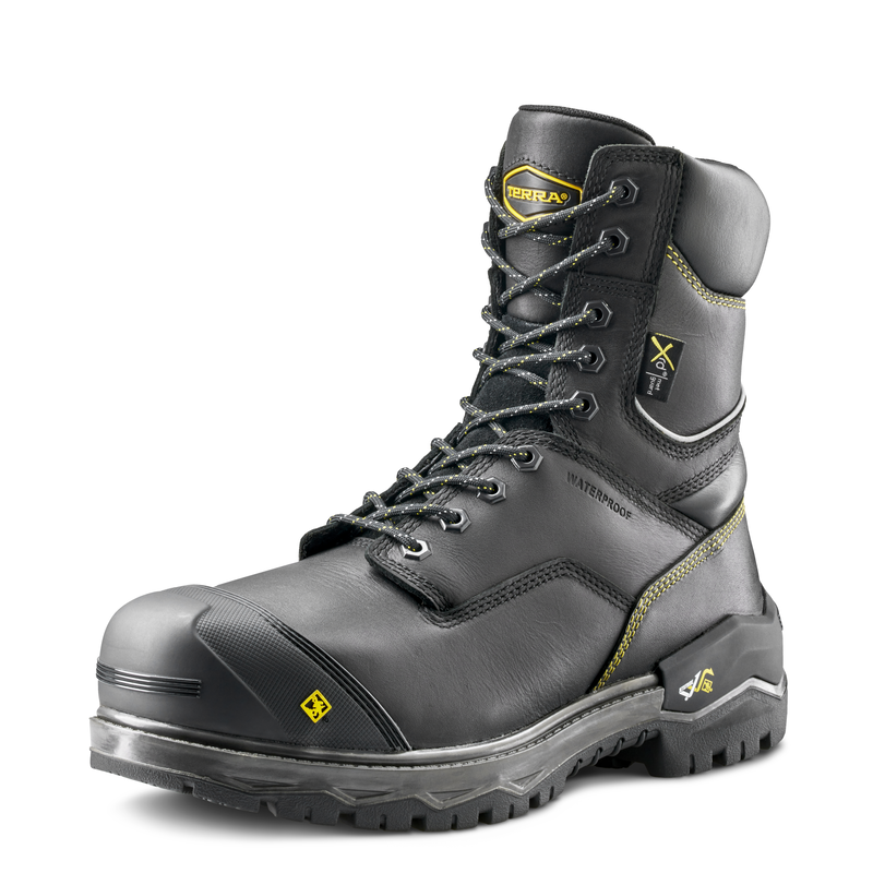 Men's Terra Gantry 8" Waterproof Nano Composite Toe Safety Work Boot with Internal Met Guard image number 8