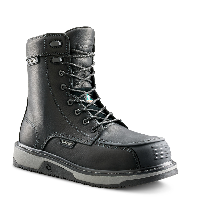 Men's Terra Ironstone 8" Waterproof Composite Toe Safety Work Boot image number 7