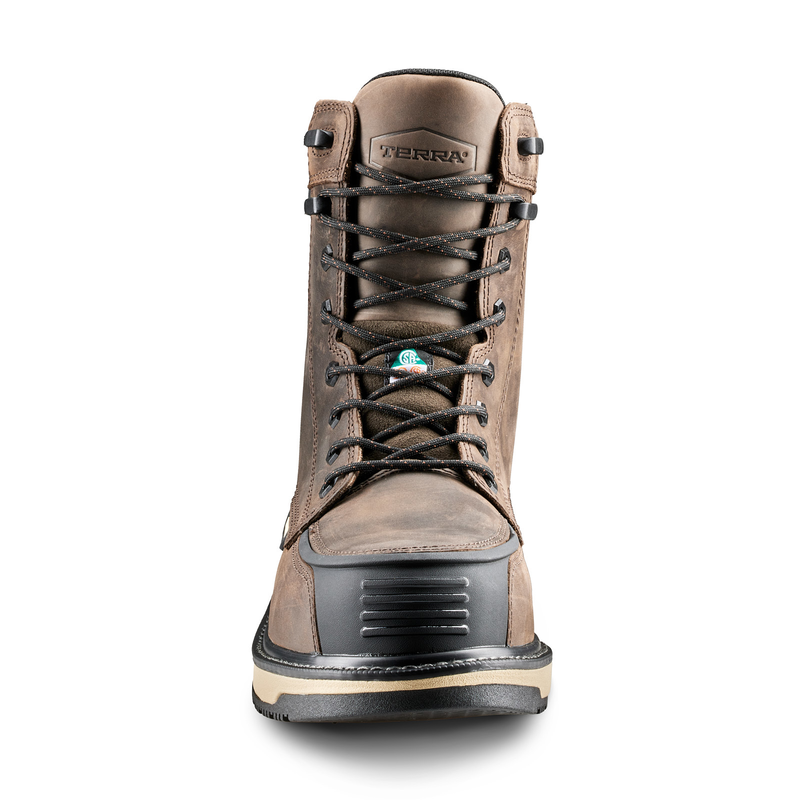 Men's Terra Ironstone 8" Waterproof Composite Toe Safety Work Boot image number 3