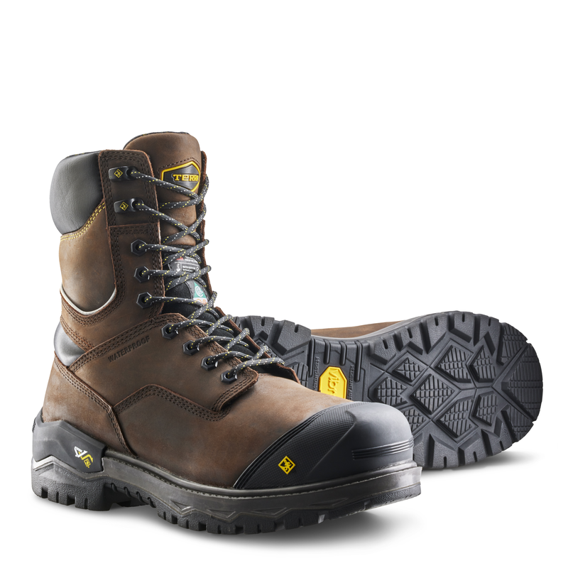 Men's Terra Gantry LXI 400g 8" Waterproof Composite Toe Safety Work Boot image number 2