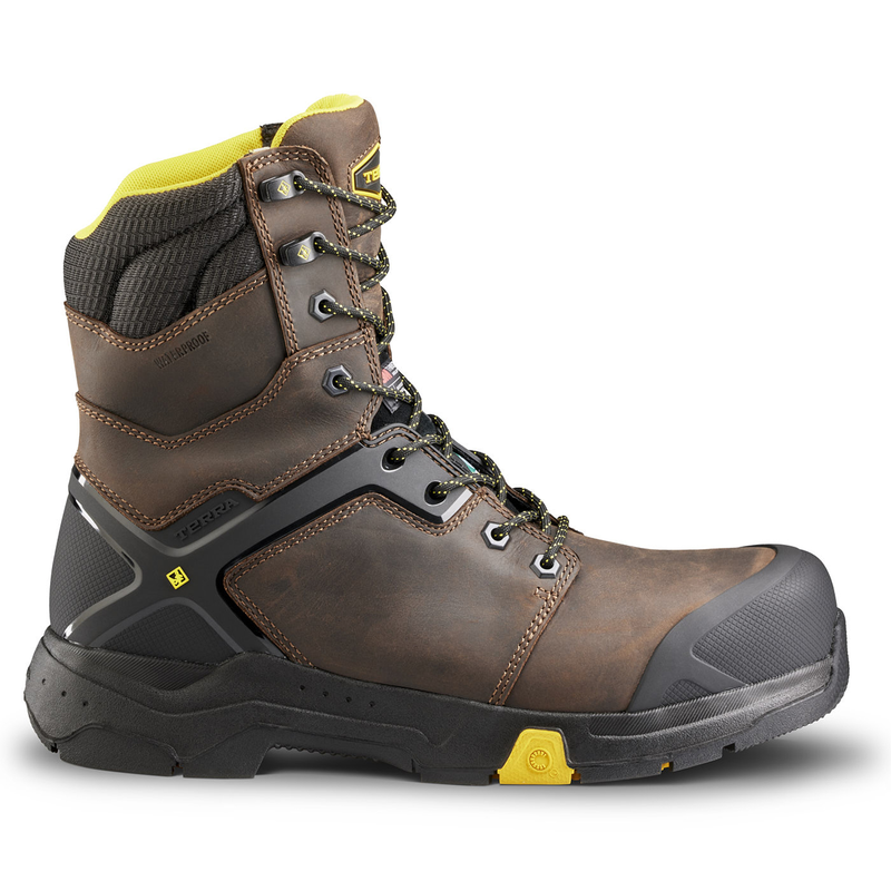 Men's Terra Carbine 8" Waterproof Composite Toe Safety Work Boot image number 0