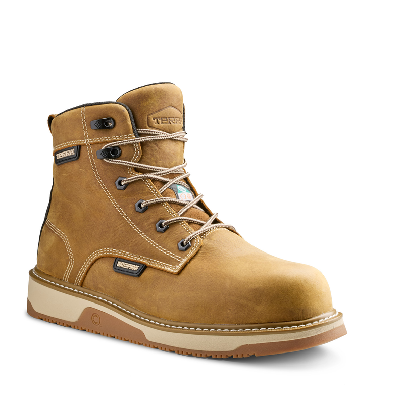 Men's Terra Ironstone RT 6" Waterproof Composite Toe Safety Work Boot image number 7