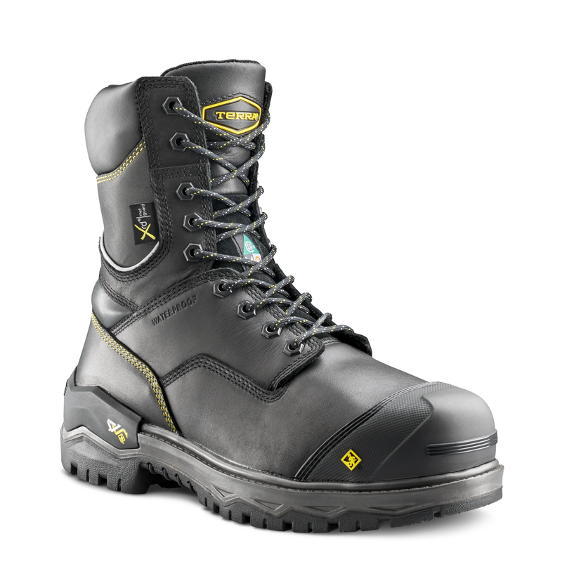 Men's Terra Gantry 8" Waterproof Nano Composite Toe Safety Work Boot with Internal Met Guard image number 7
