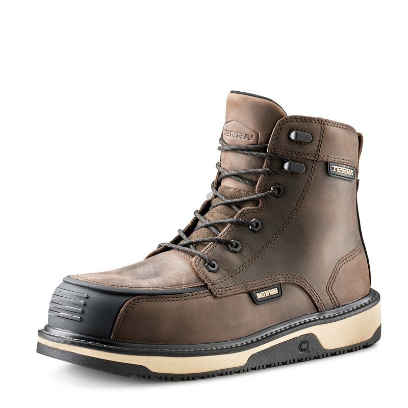 Men's Terra Ironstone 6" Waterproof Composite Toe Safety Work Boot image number 8