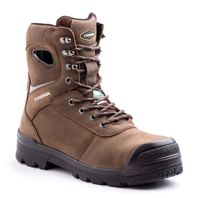 Men's Terra Pilot 8" Waterproof Composite Toe Safety Work Boot image number 2