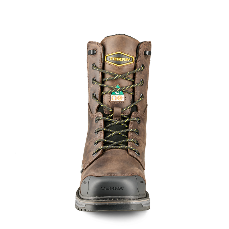 Men's Terra Stockton 8" Waterproof Composite Toe Safety Work Boot image number 3