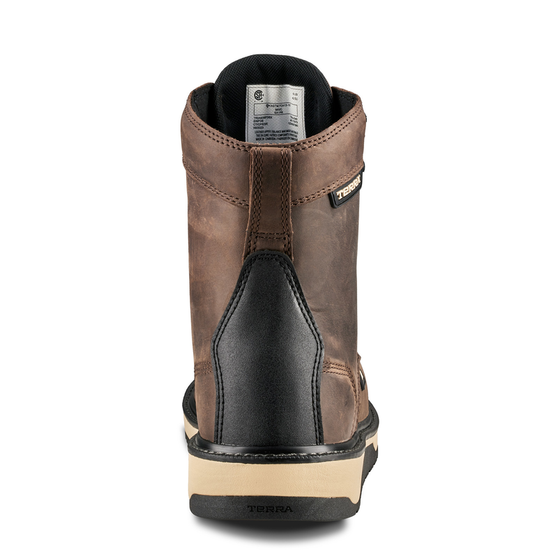 Men's Terra Ironstone 8" Waterproof Composite Toe Safety Work Boot image number 2