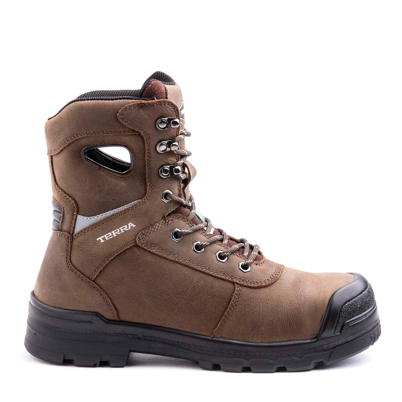 Men's Terra Pilot 8" Waterproof Composite Toe Safety Work Boot image number 0