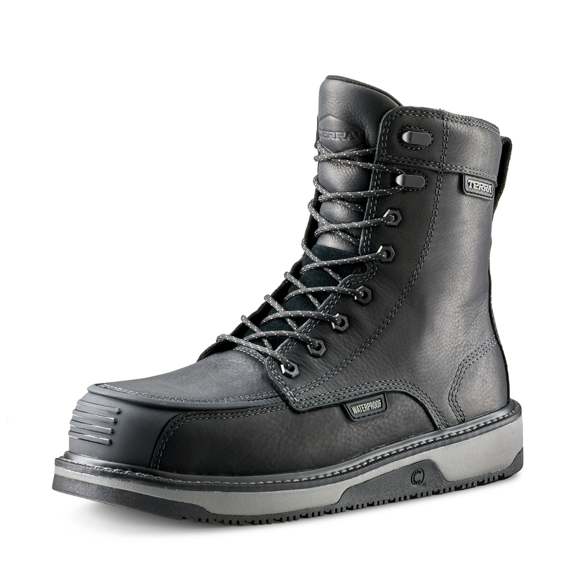Men's Terra Ironstone 8" Waterproof Composite Toe Safety Work Boot image number 8