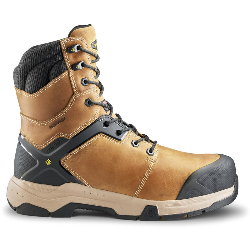 Men's Terra Carbine 8" Waterproof Composite Toe Safety Work Boot image number 0