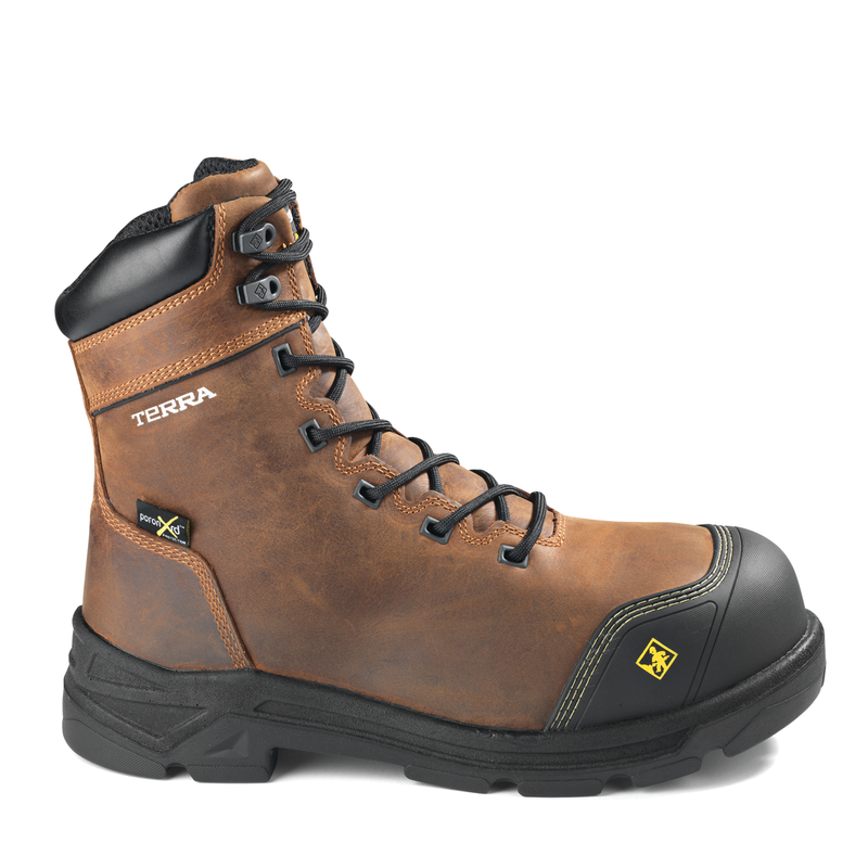 Men's Terra VRTX 8000 8" Nano Composite Toe Safety Work Boot with Internal Met Guard image number 0